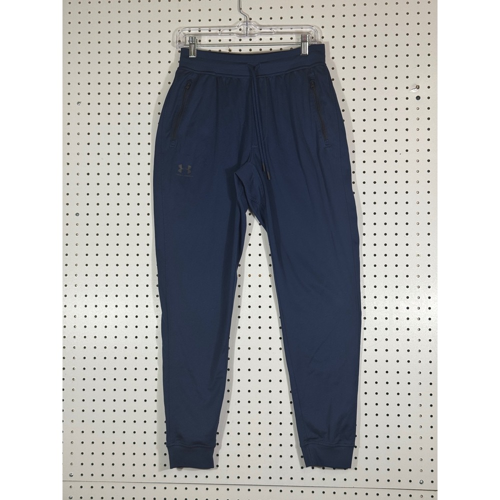 Under Armour ColdGear Mens Navy Blue Loose Fit Joggers 1290261 Size Medium